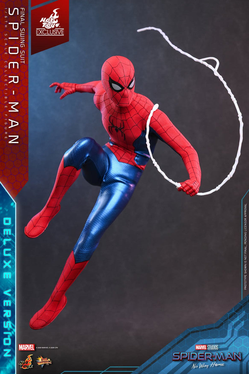 Preventa Figura Spider-Man (Final Swing Suit) Deluxe Version - EXCLUSIVE - Spider-Man: No Way Home marca Hot Toys MMS992 escala 1/6