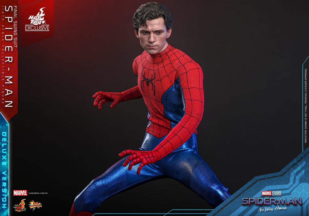 Preventa Figura Spider-Man (Final Swing Suit) Deluxe Version - EXCLUSIVE - Spider-Man: No Way Home marca Hot Toys MMS992 escala 1/6