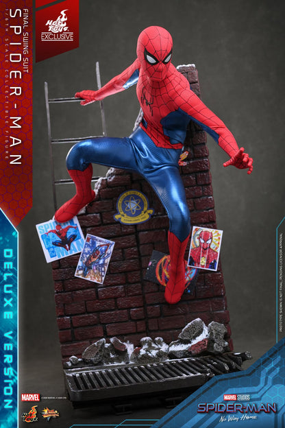 Preventa Figura Spider-Man (Final Swing Suit) Deluxe Version - EXCLUSIVE - Spider-Man: No Way Home marca Hot Toys MMS992 escala 1/6