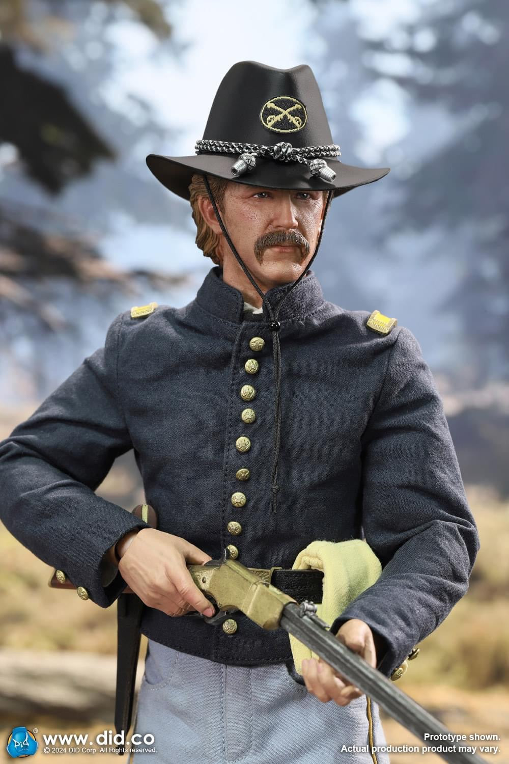 Preventa Figura Union Army Lieutenant John Dunbar - U.S. Civil War marca DID NS80175 escala 1/6