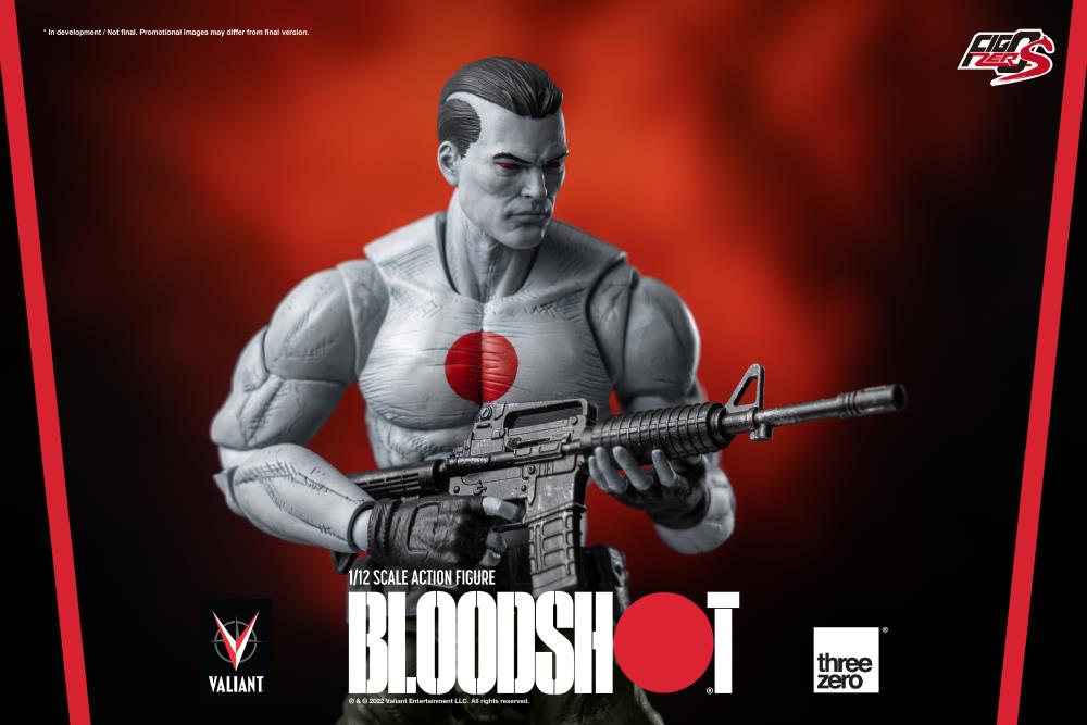 Pedido Figura Bloodshot - Valiant Comics - FigZero S marca Threezero 3Z0181 escala pequeña 1/12