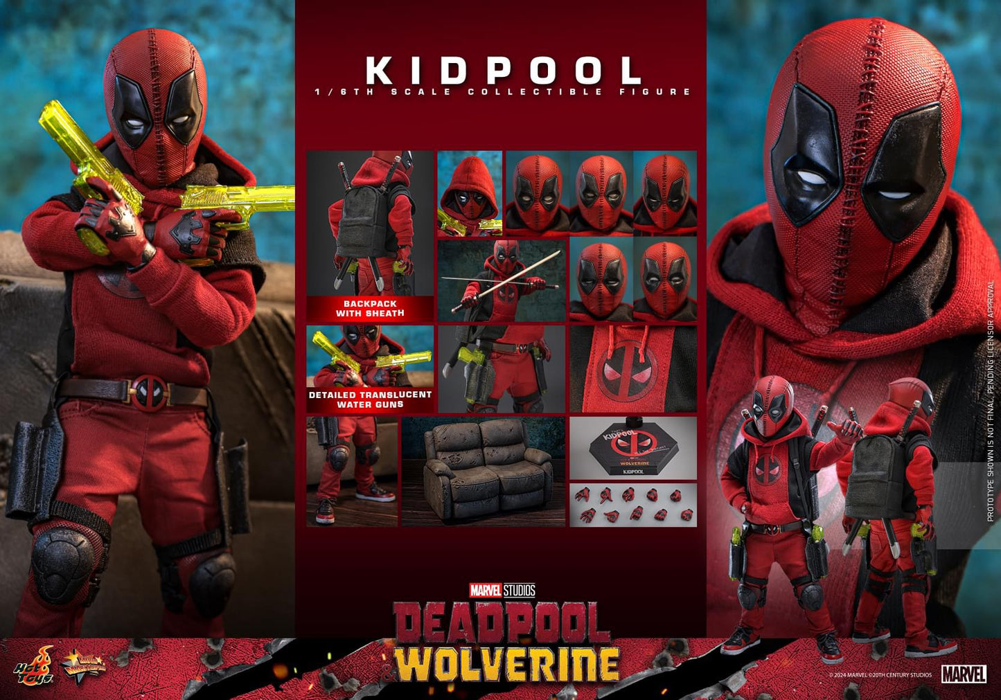 Preventa Figura Kidpool - Deadpool & Wolverine marca Hot Toys MMS763 escala 1/6