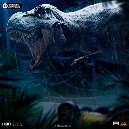 Preventa Estatua T-Rex Attack (Limited Edition) - Jurassic Park Icons marca Iron Studios escala de arte 1/10