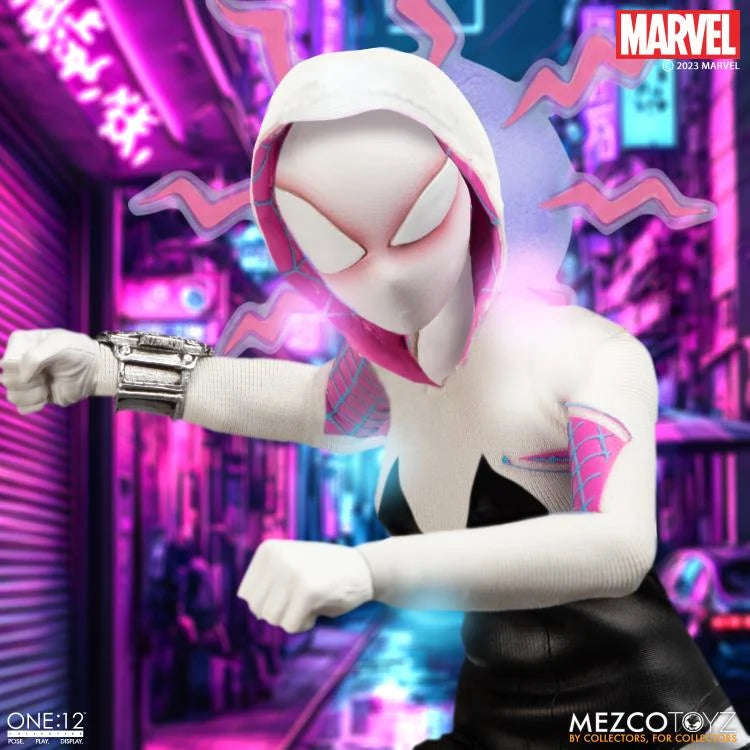 Preventa Figura Ghost Spider (Spider-Gwen) - Marvel Comics One:12 Collective marca Mezco Toyz 77310 escala pequeña 1/12