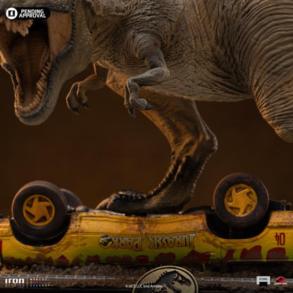 Preventa Estatua T-Rex Attack (Limited Edition) - Jurassic Park Icons marca Iron Studios escala de arte 1/10