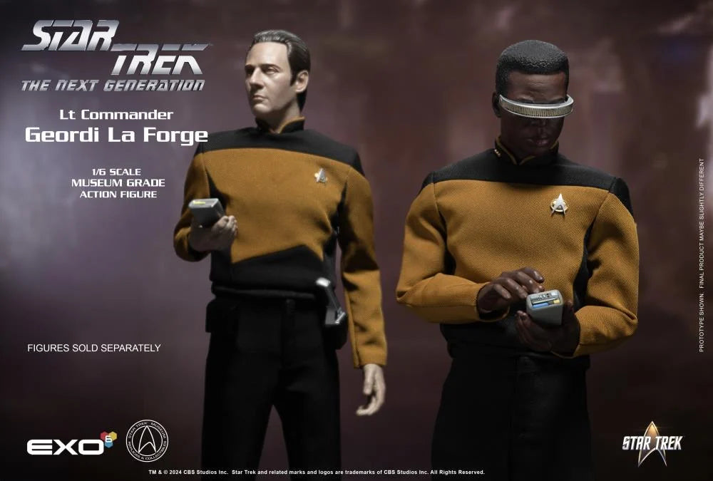 Preventa Figura Lt. Commander Geordi La Forge (Standard version) - Star Trek: The Next Generation marca EXO-6 EXO-01-018S escala 1/6