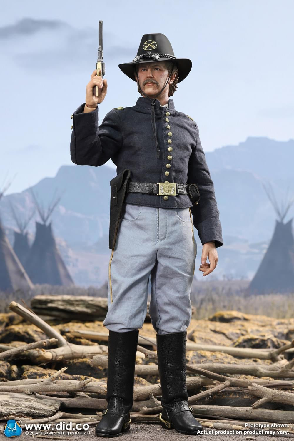 Preventa Figura Union Army Lieutenant John Dunbar - U.S. Civil War marca DID NS80175 escala 1/6