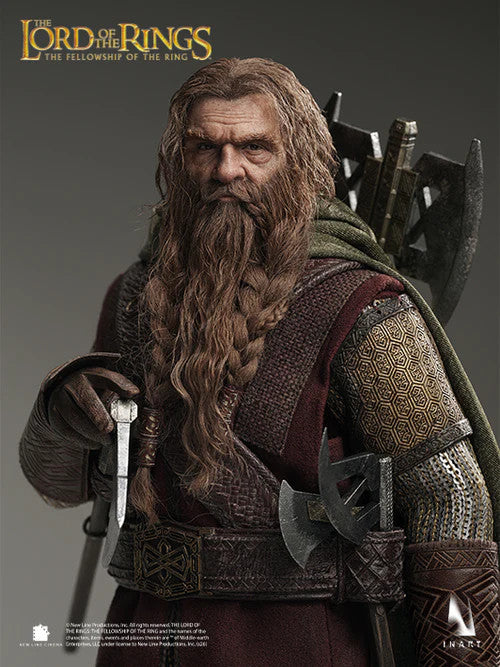 Preventa Figura GIMLI (Cabello enraizado) - The Lord of the Rings: The Fellowship of the Ring marca INART A033 Queen Studio escala 1/6