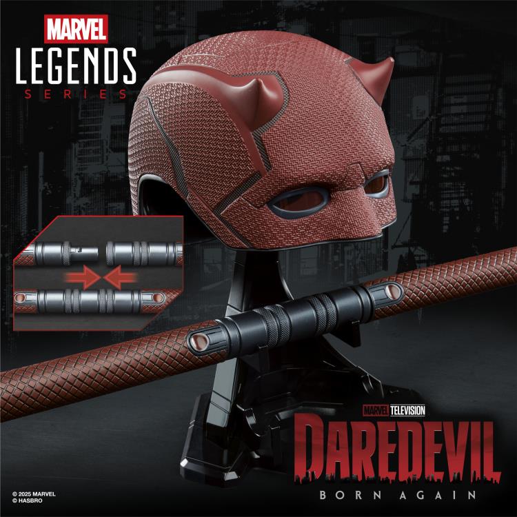 Pedido Casco y Bastones de Daredevil - Daredevil: Born Again - Marvel Legends marca Hasbro escala real 1/1