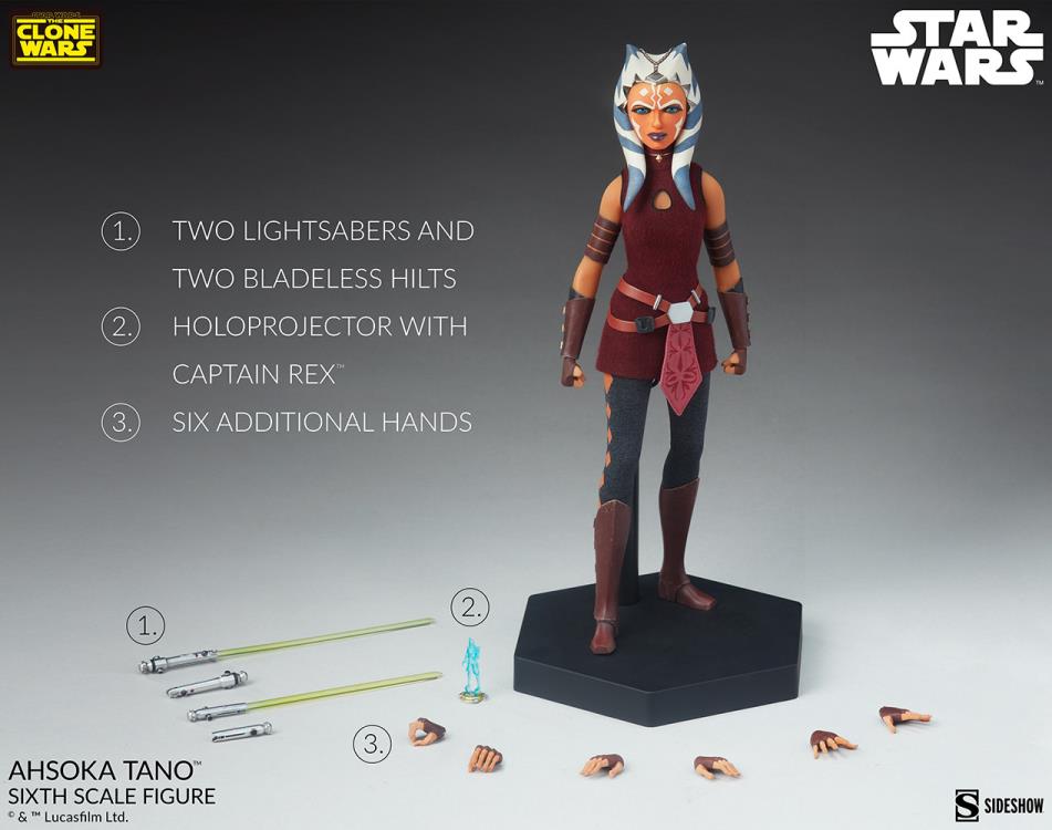 Pedido Figura Ahsoka Tano™ - Star Wars: The Clone Wars™ marca Sideshow Collectibles escala 1/6