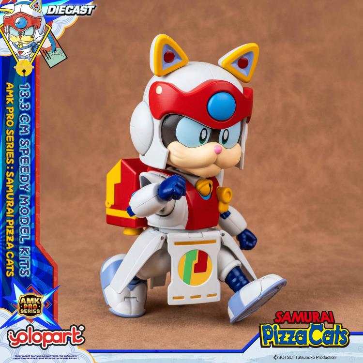 Preventa Figura Speedy (set doble) (Diecast)- Samurai Pizza Cats - AMK PRO Series - Model Kit marca Yolopark