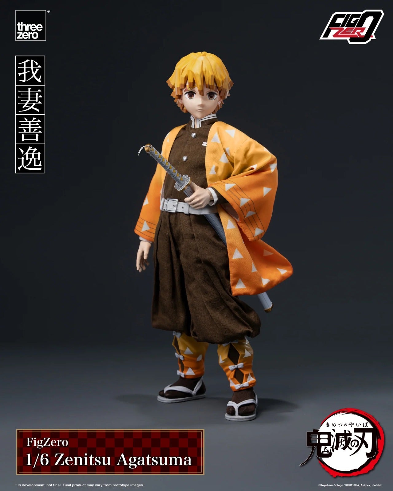 Preventa Figura Zenitsu Agatsuma - Demon Slayer: Kimetsu no Yaiba - FigZero marca Threezero 3Z0699 escala 1/6