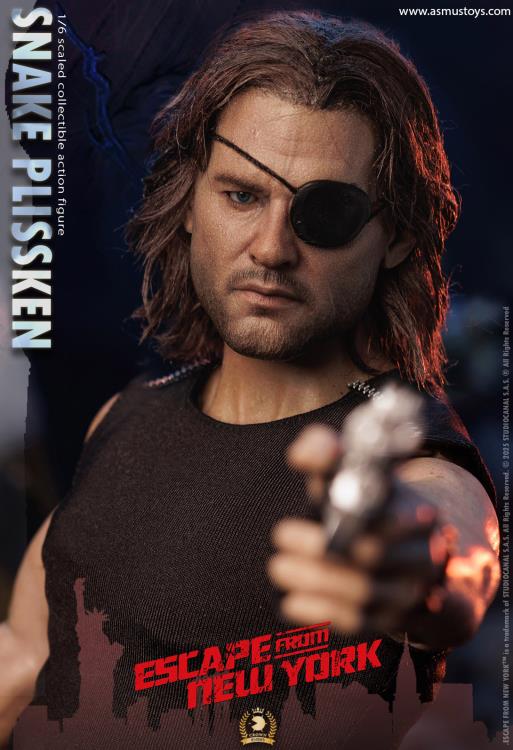 Pedido Figura SNAKE PLISSKEN (versión cabello real) - Escape from New York (1981) - Serie Crown marca Asmus Toys CRW004H escala 1/6