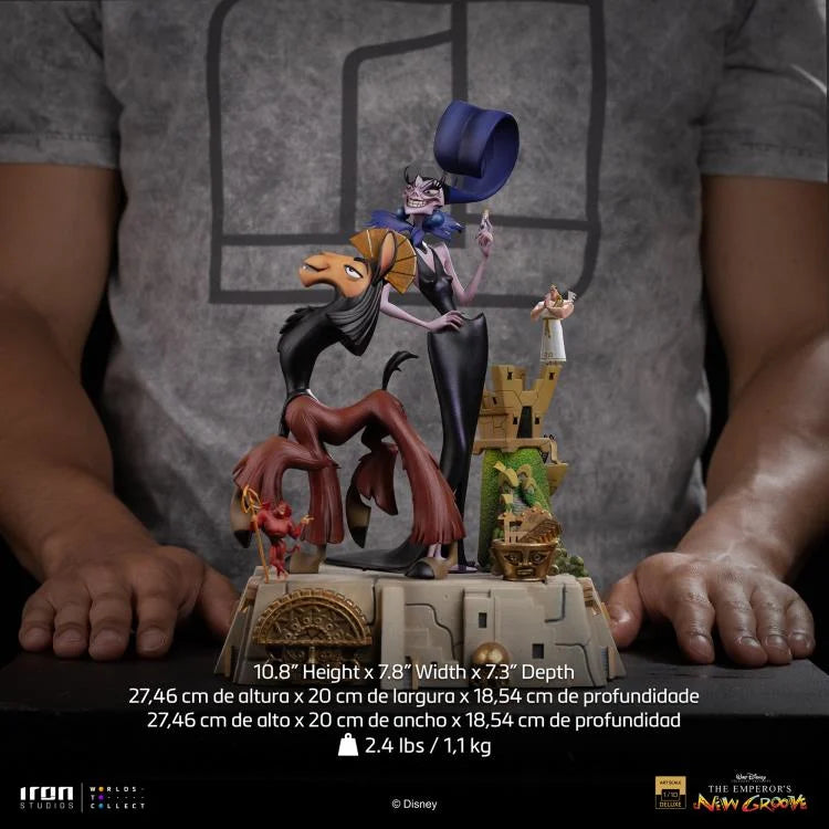 Preventa Estatua Kuzco & Yzma (Deluxe version) - Las Locuras del Emperador marca Iron Studios escala de arte 1/10