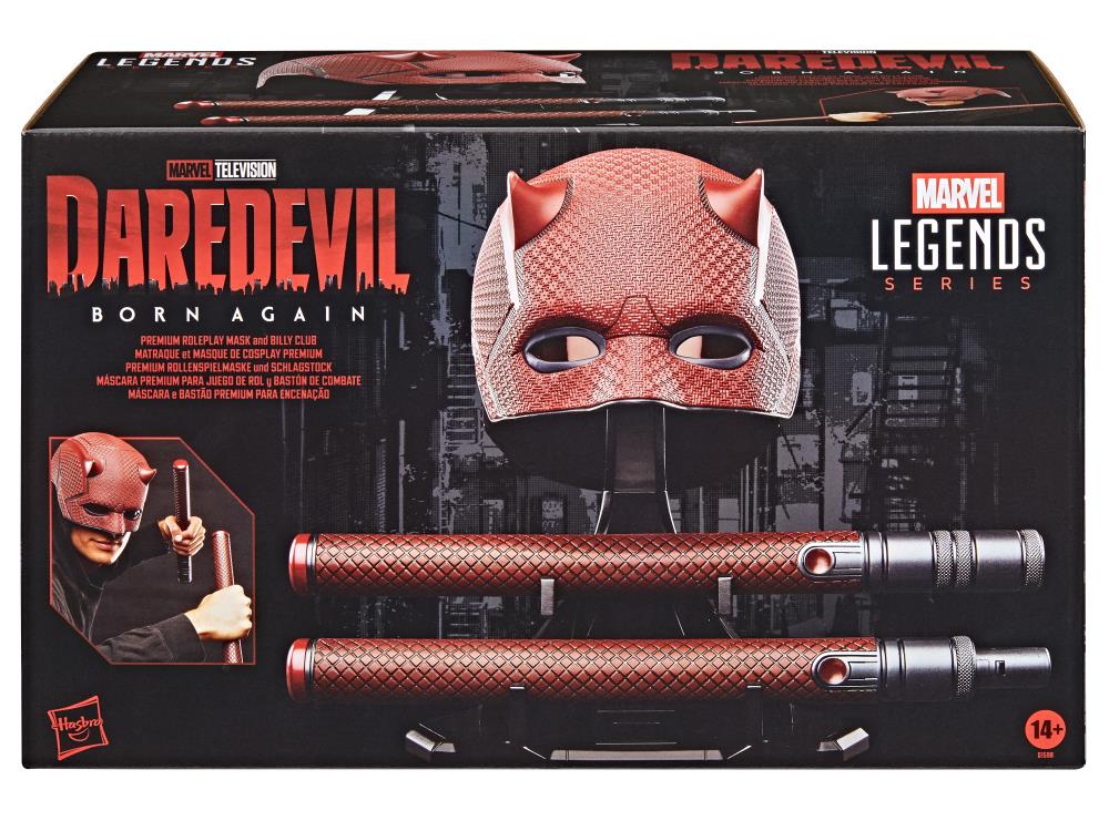 Pedido Casco y Bastones de Daredevil - Daredevil: Born Again - Marvel Legends marca Hasbro escala real 1/1