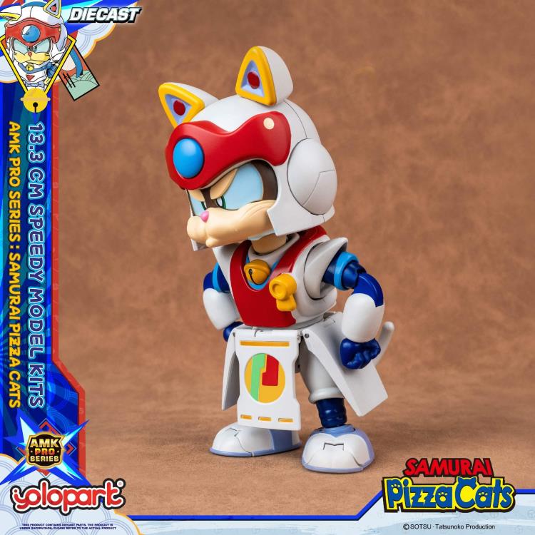 Preventa Figura Speedy (set doble) (Diecast)- Samurai Pizza Cats - AMK PRO Series - Model Kit marca Yolopark