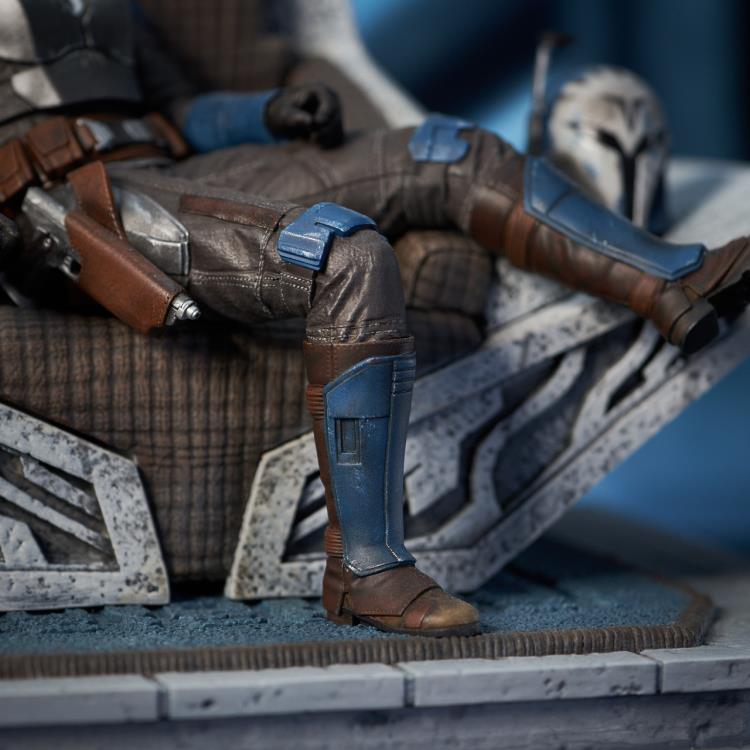 Preventa Estatua Bo-Katan on Throne (Edición limitada) (Resina) - The Mandalorian - Premier Collection marca Diamond Select Toys escala 1/7