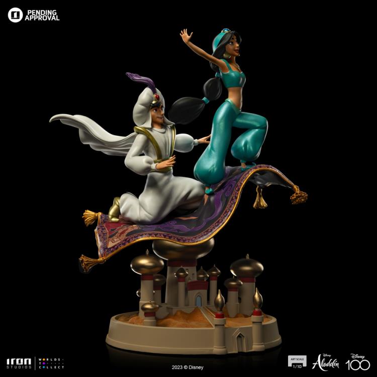 Preventa Estatua Aladdin y Jasmine - Disney Classics (Disney 100th Anniversary) - Limited Edition marca Iron Studios escala de arte 1/10