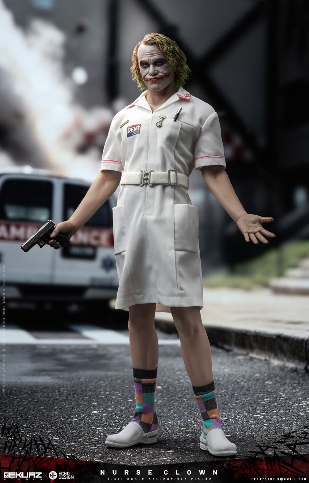 Copia de Preventa Figura Nurse Clown marca Ekuaz Studio x Echo Design EKS014 escala 1/6