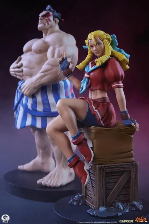 Preventa Set Estatuas Karin y E. Honda - Street Jam - Street Fighter marca PCS Collectibles escala 1/10