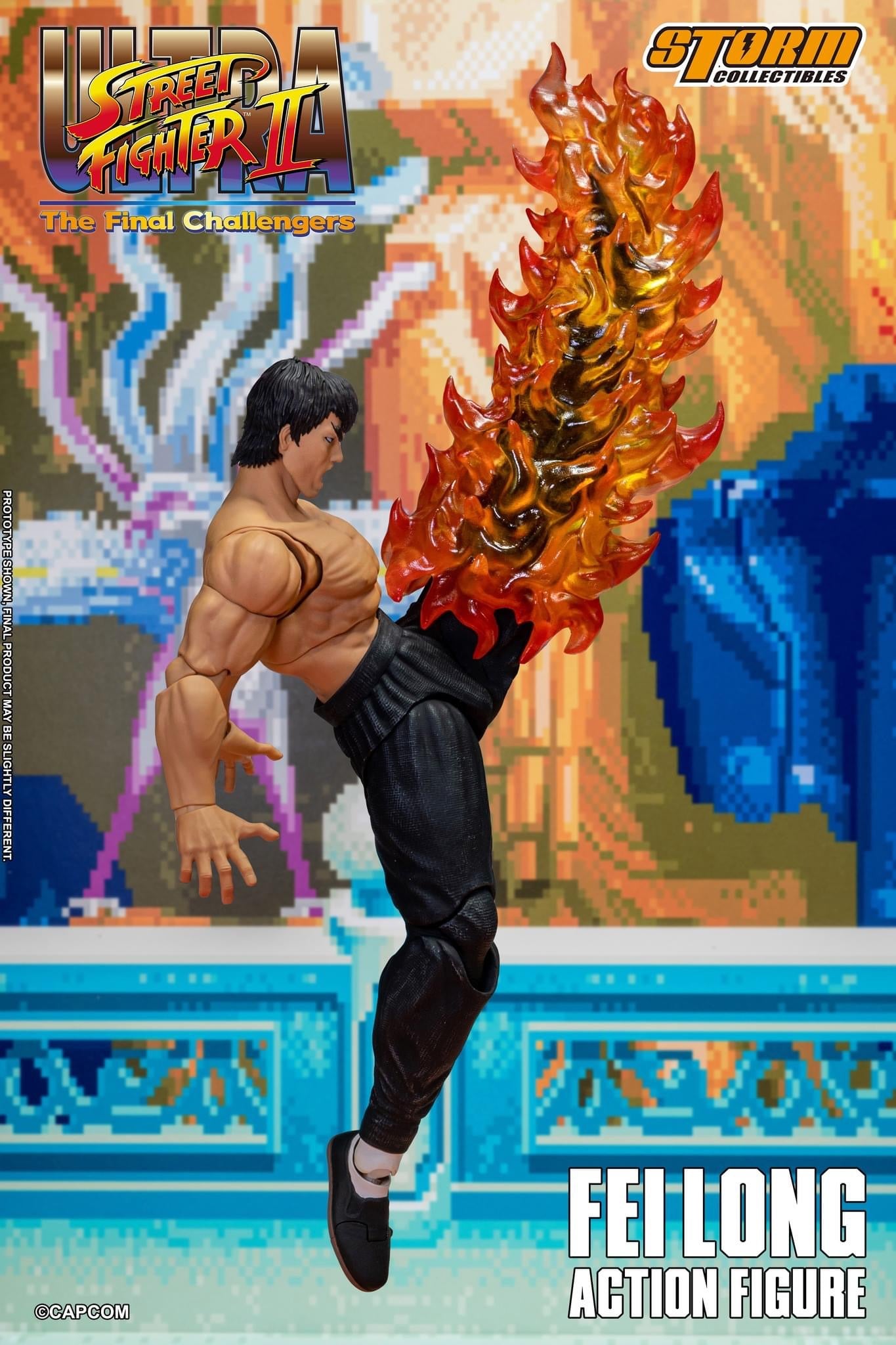 Preventa Figura Fei Long - Ultra Street Fighter II: The Final Challengers marca Storm Collectibles escala pequeña 1/12