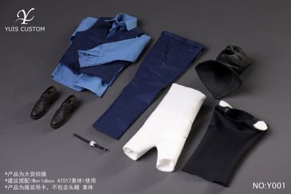 Pedido Set traje azul marca Yuis Y001 escala 1/6