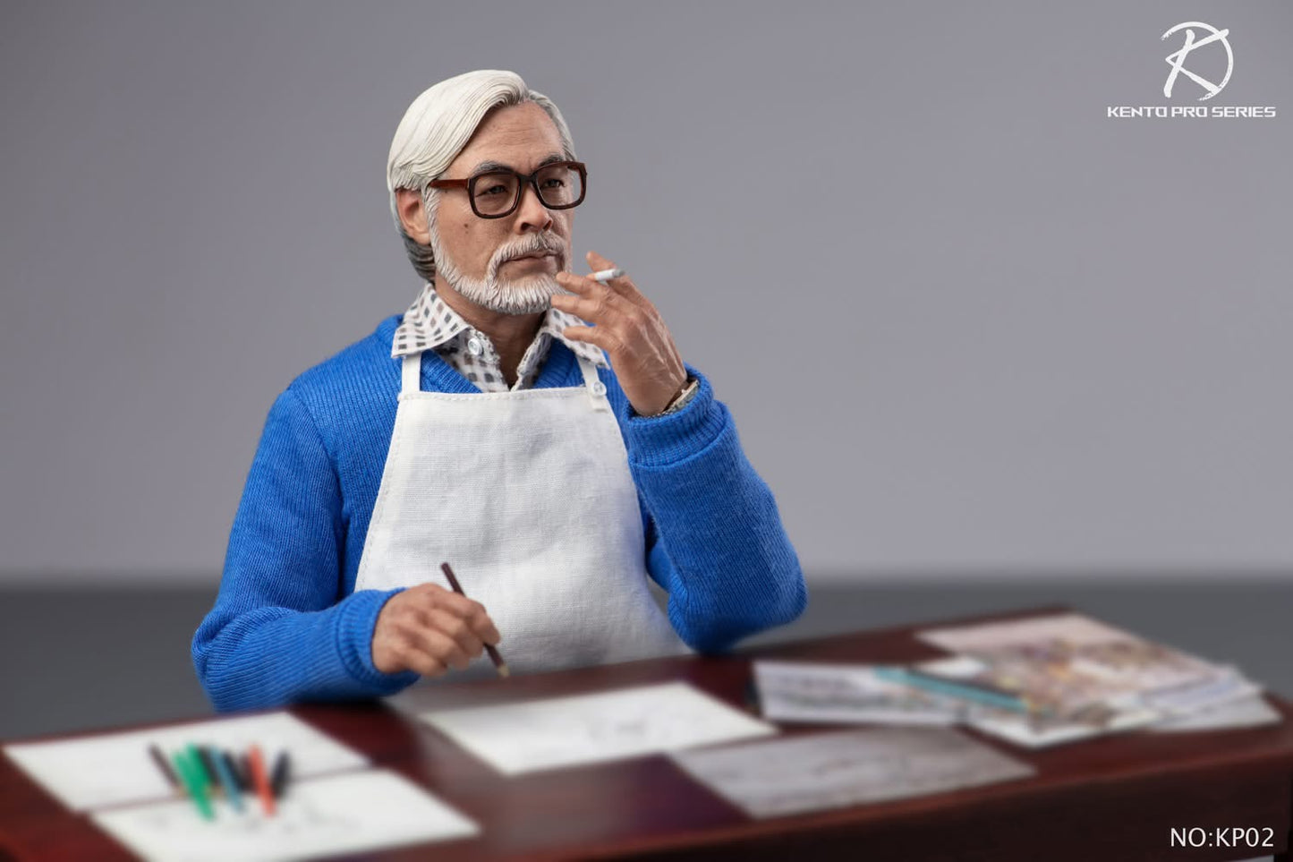 Preventa Figura Grandpa Who Loves Painting (set doble) - Kento Pro Series marca Kento KP02 escala 1/6