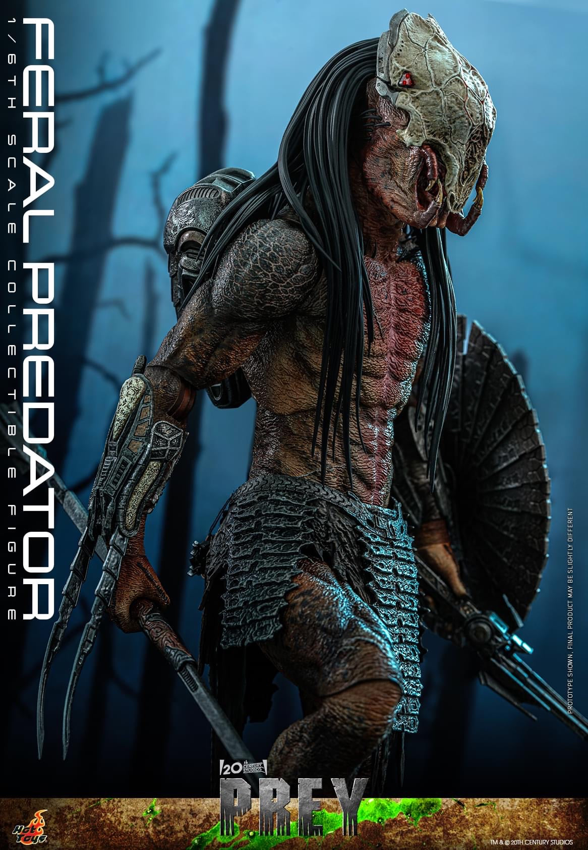 Preventa Figura Feral Predator - Prey marca Hot Toys TMS114 escala 1/6