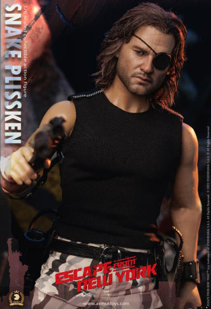 Pedido Figura SNAKE PLISSKEN (versión cabello real) - Escape from New York (1981) - Serie Crown marca Asmus Toys CRW004H escala 1/6