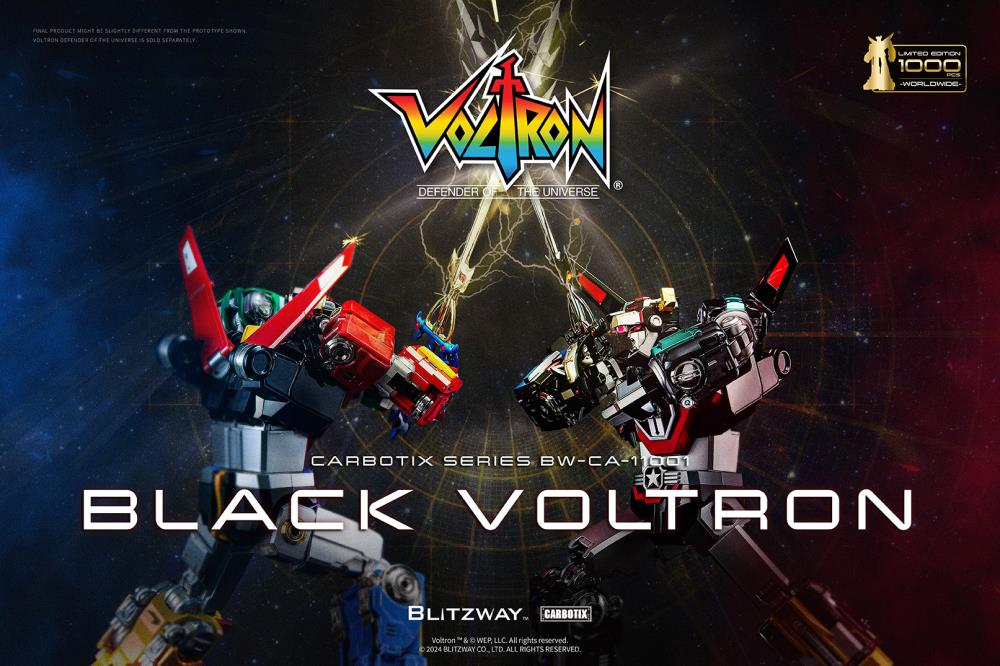 Preventa Figura Black Voltron (DIECAST) (Exclusiva Edición Limitada) - Carbotix Series marca Blitzway BW-CA-11101 sin escala (38 cm)