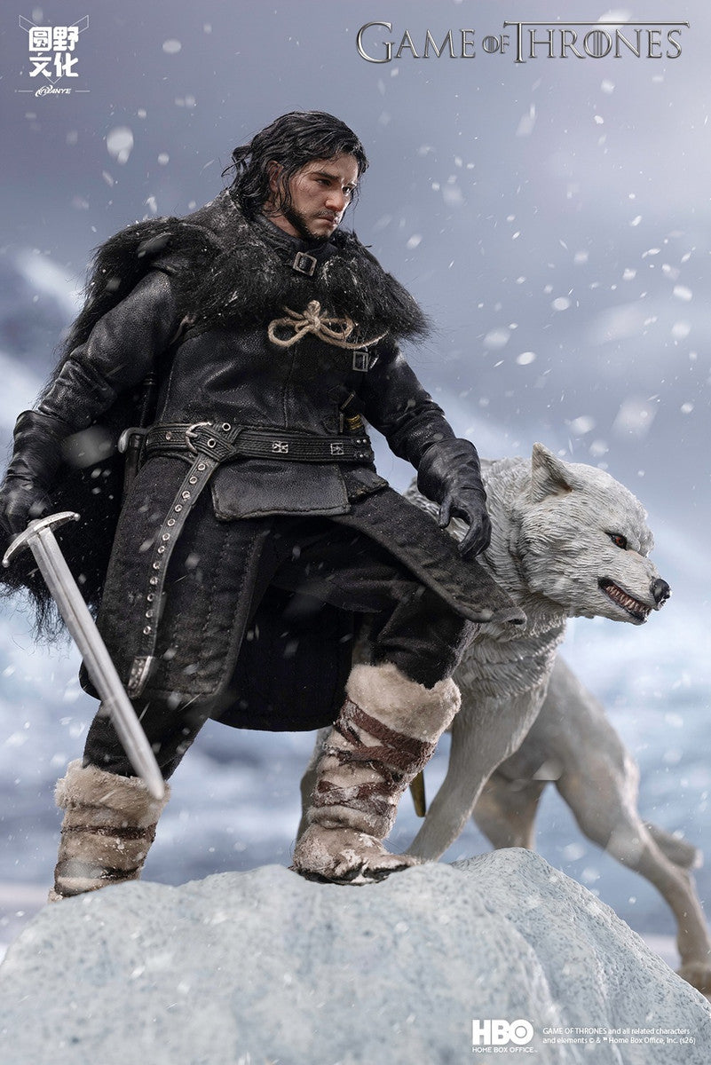 Preventa Set de accesorios y Ghost para Jon Snow - Game of Thrones marca YUANYE x KLGK YU-KLG-01C escala 1/12
