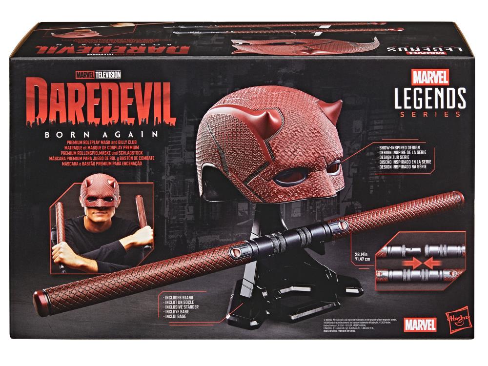 Pedido Casco y Bastones de Daredevil - Daredevil: Born Again - Marvel Legends marca Hasbro escala real 1/1