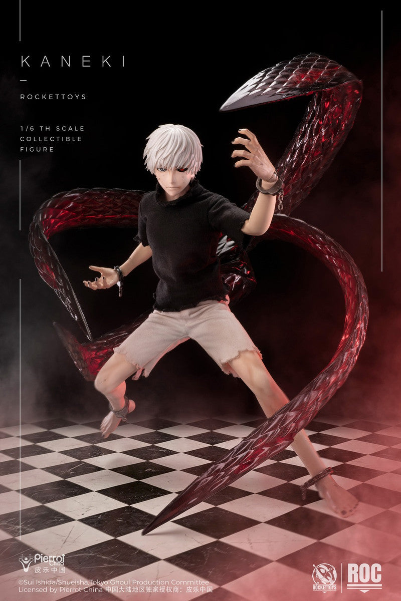 Preventa Figura KANEKI (Awakening Version) - Tokyo Ghoul marca Rocket Toys ROC-024 escala 1/6