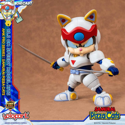 Preventa Figura Speedy (set doble) (Diecast)- Samurai Pizza Cats - AMK PRO Series - Model Kit marca Yolopark