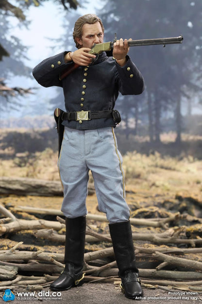 Preventa Figura Union Army Lieutenant John Dunbar - U.S. Civil War marca DID NS80175 escala 1/6