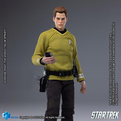 Preventa Figura James T. Kirk (Exclusiva PX Previews) - Star Trek (2009) - Exquisite Super Series marca HIYA ESS0265 escala pequeña 1/12