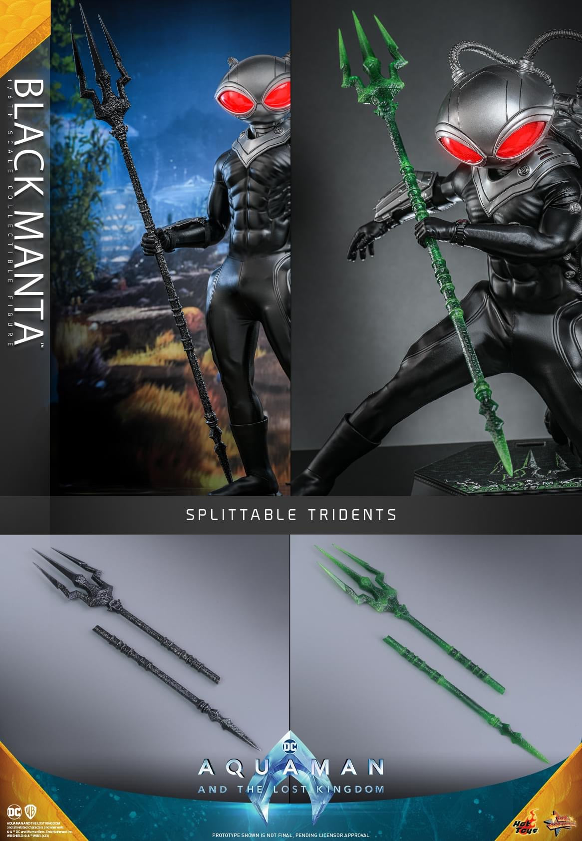 Preventa Figura BLACK MANTA ™ - Aquaman 2 marca Hot Toys MMS739 escala 1/6