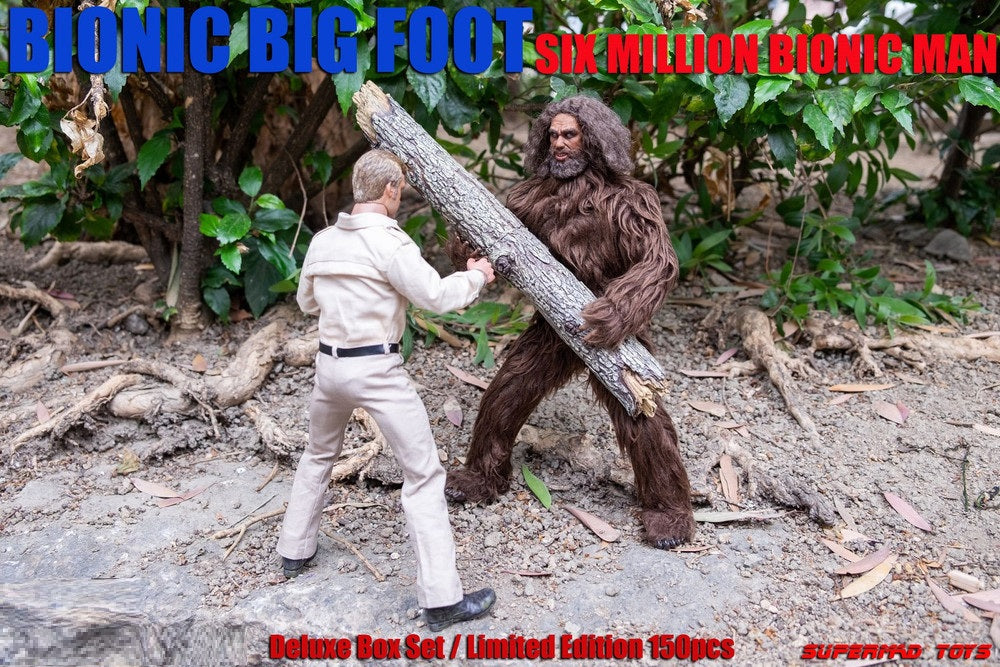 Preventa Set de Figuras Bionic Man (Hunting Suit 2.0) y Bionic Big Foot (Edición Limitada) (Deluxe Edition) marca Supermad Toys escala 1/6