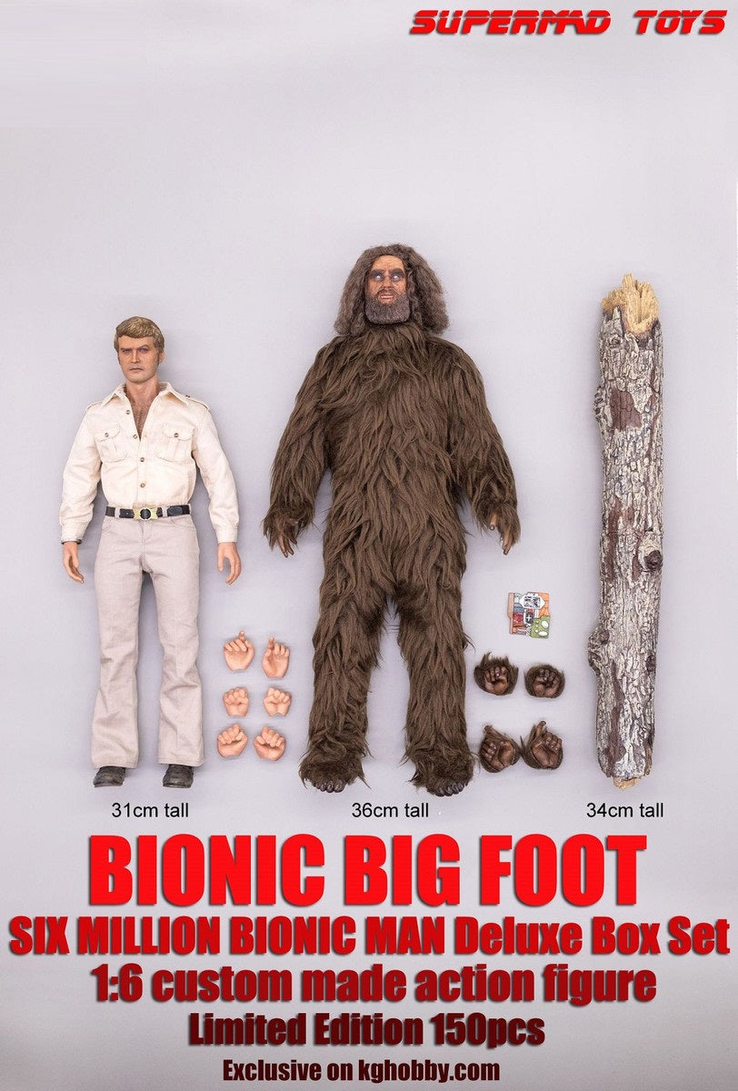 Preventa Set de Figuras Bionic Man (Hunting Suit 2.0) y Bionic Big Foot (Edición Limitada) (Deluxe Edition) marca Supermad Toys escala 1/6