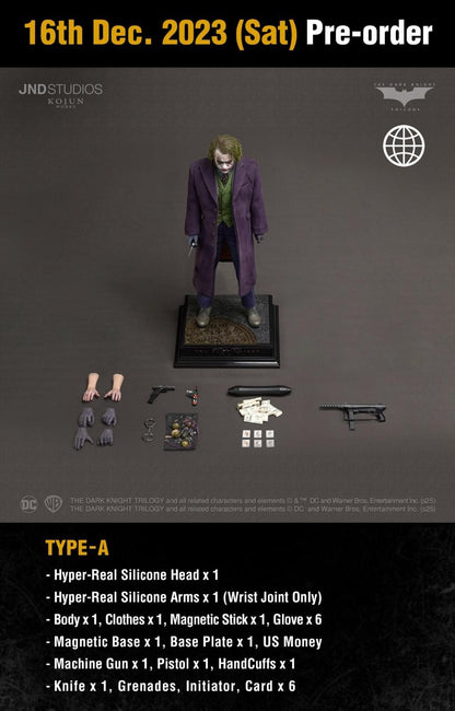 Preventa Figura JOKER (Type A) - The Dark Knight marca JND Studios KJW001A escala 1/6