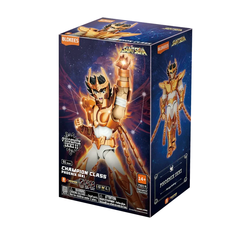 EN STOCK Figura Phoenix Ikki - Saint Seiya Champion Class 12 - Model Kit marca Blokees