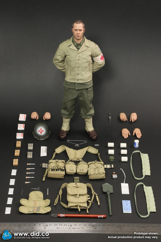 Pedido Figura Medic Wade - WWII US 2nd Ranger Battalion Series 7 marca DID D80189 escala 1/6