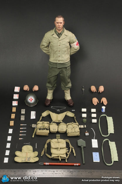 Pedido Figura Medic Wade - WWII US 2nd Ranger Battalion Series 7 marca DID D80189 escala 1/6