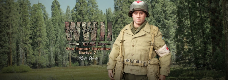 Pedido Figura Medic Wade - WWII US 2nd Ranger Battalion Series 7 marca DID D80189 escala 1/6
