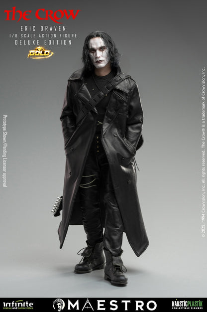 Preventa Figura Eric Draven (Deluxe Edition GOLD) (Cabello enraizado) - THE CROW - Luxury Limited Edition marca Kaustic Plastik escala 1/6