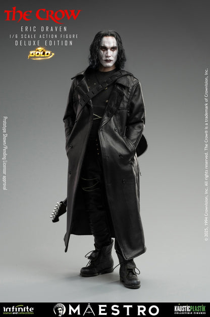 Preventa Figura Eric Draven (Deluxe Edition GOLD) (Cabello enraizado) - THE CROW - Luxury Limited Edition marca Kaustic Plastik escala 1/6