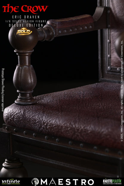 Preventa Figura Eric Draven (Deluxe Edition GOLD) (Cabello enraizado) - THE CROW - Luxury Limited Edition marca Kaustic Plastik escala 1/6