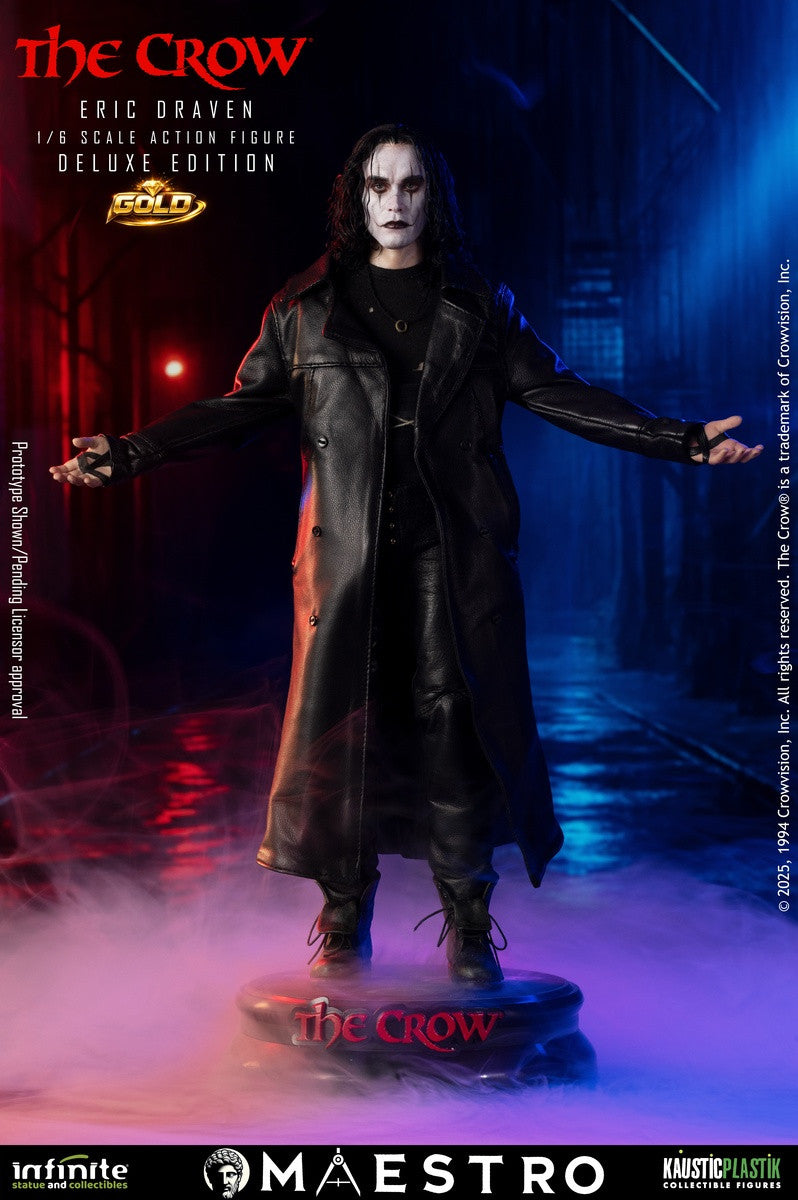 Preventa Figura Eric Draven (Deluxe Edition GOLD) (Cabello enraizado) - THE CROW - Luxury Limited Edition marca Kaustic Plastik escala 1/6