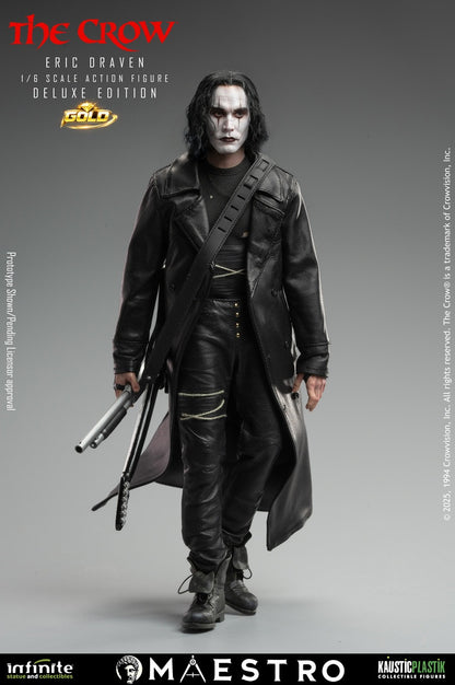 Preventa Figura Eric Draven (Deluxe Edition GOLD) (Cabello enraizado) - THE CROW - Luxury Limited Edition marca Kaustic Plastik escala 1/6