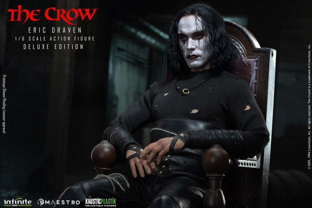 Preventa Figura Eric Draven (Deluxe Edition) (Cabello enraizado) - THE CROW - Luxury Limited Edition marca Kaustic Plastik escala 1/6